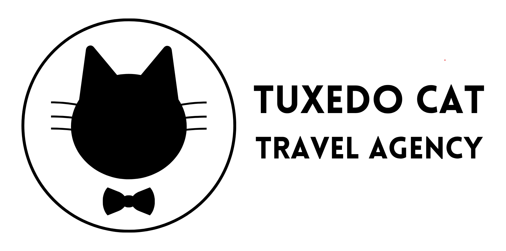 Tuxedo Cat Travel Agency Logo
